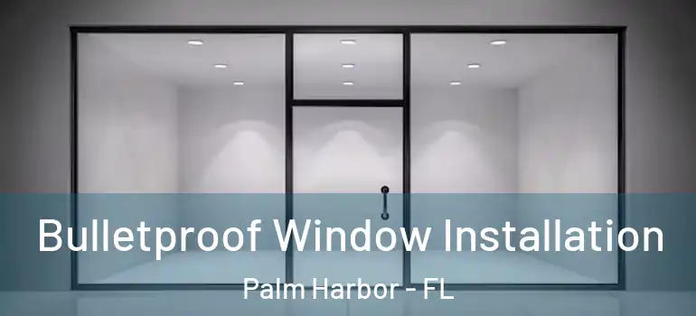 Bulletproof Window Installation Palm Harbor - FL