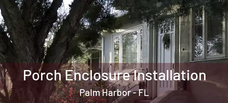 Porch Enclosure Installation Palm Harbor - FL