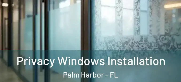 Privacy Windows Installation Palm Harbor - FL