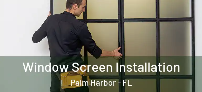 Window Screen Installation Palm Harbor - FL